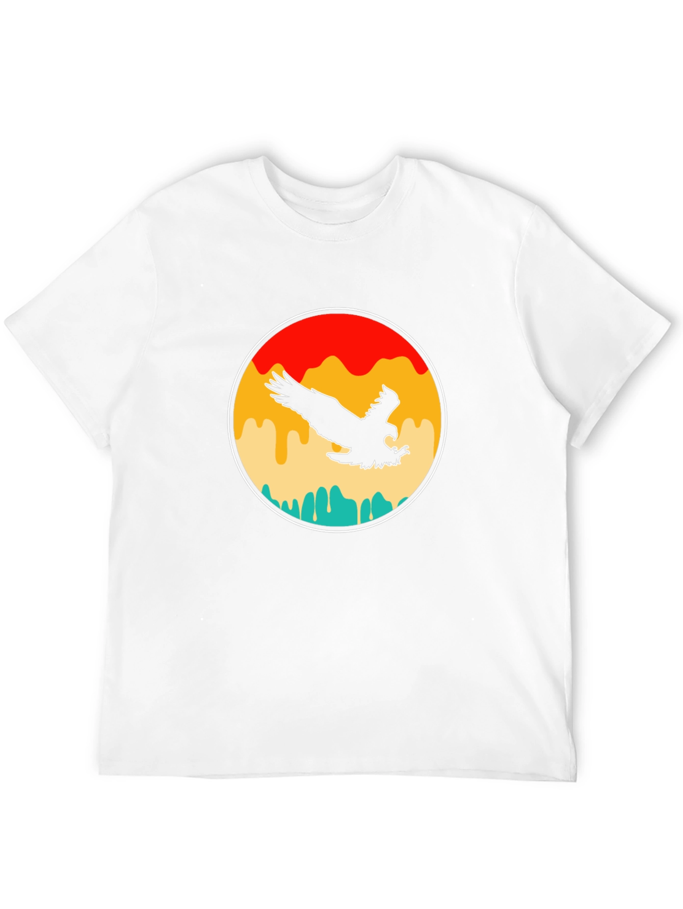 Retro Eagle Graphic T-Shirt - Black