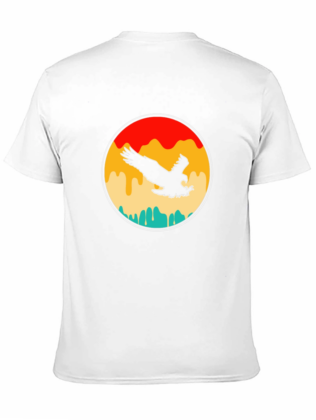 Retro Eagle Graphic T-Shirt - Black