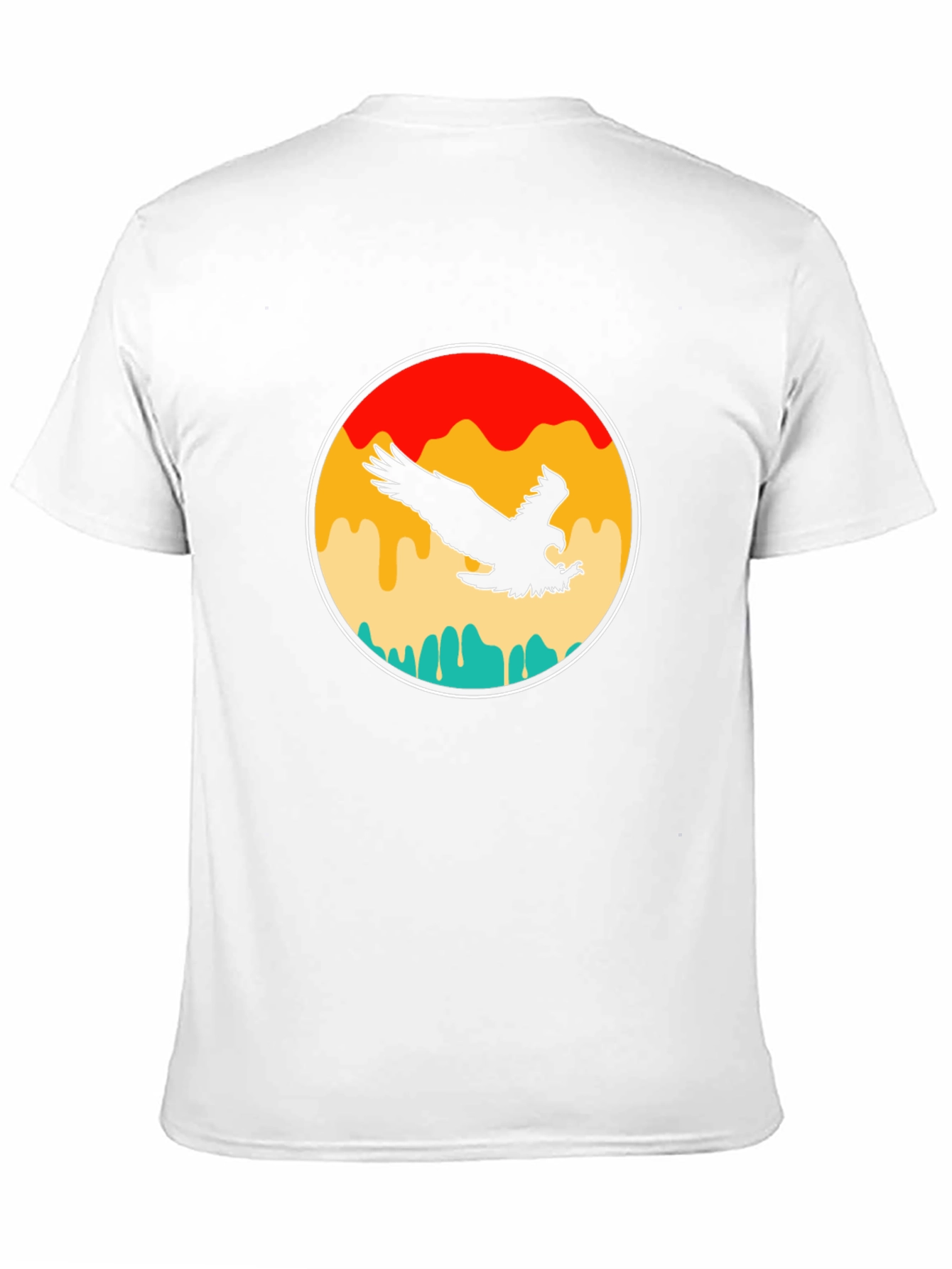 Retro Eagle Graphic T-Shirt - Black