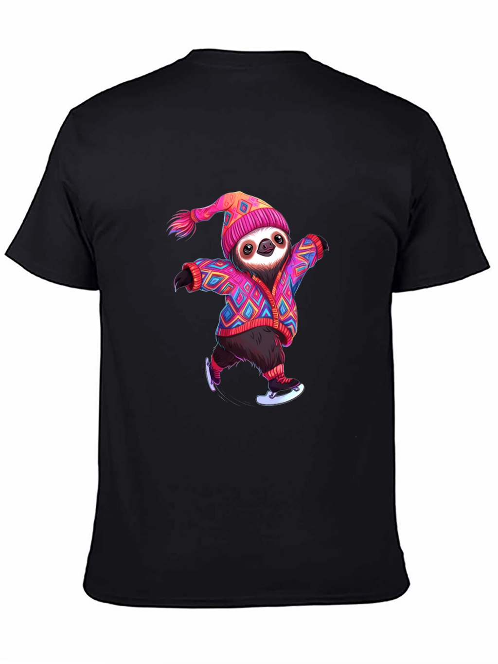 Skating Sloth Graphic Tee - Fun & Festive!