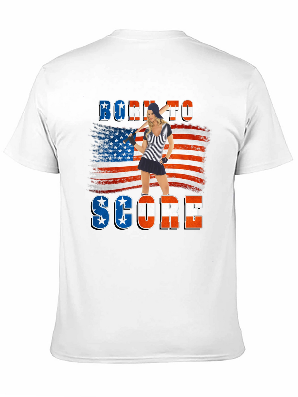 Born to Score Patriotic T-Shirt