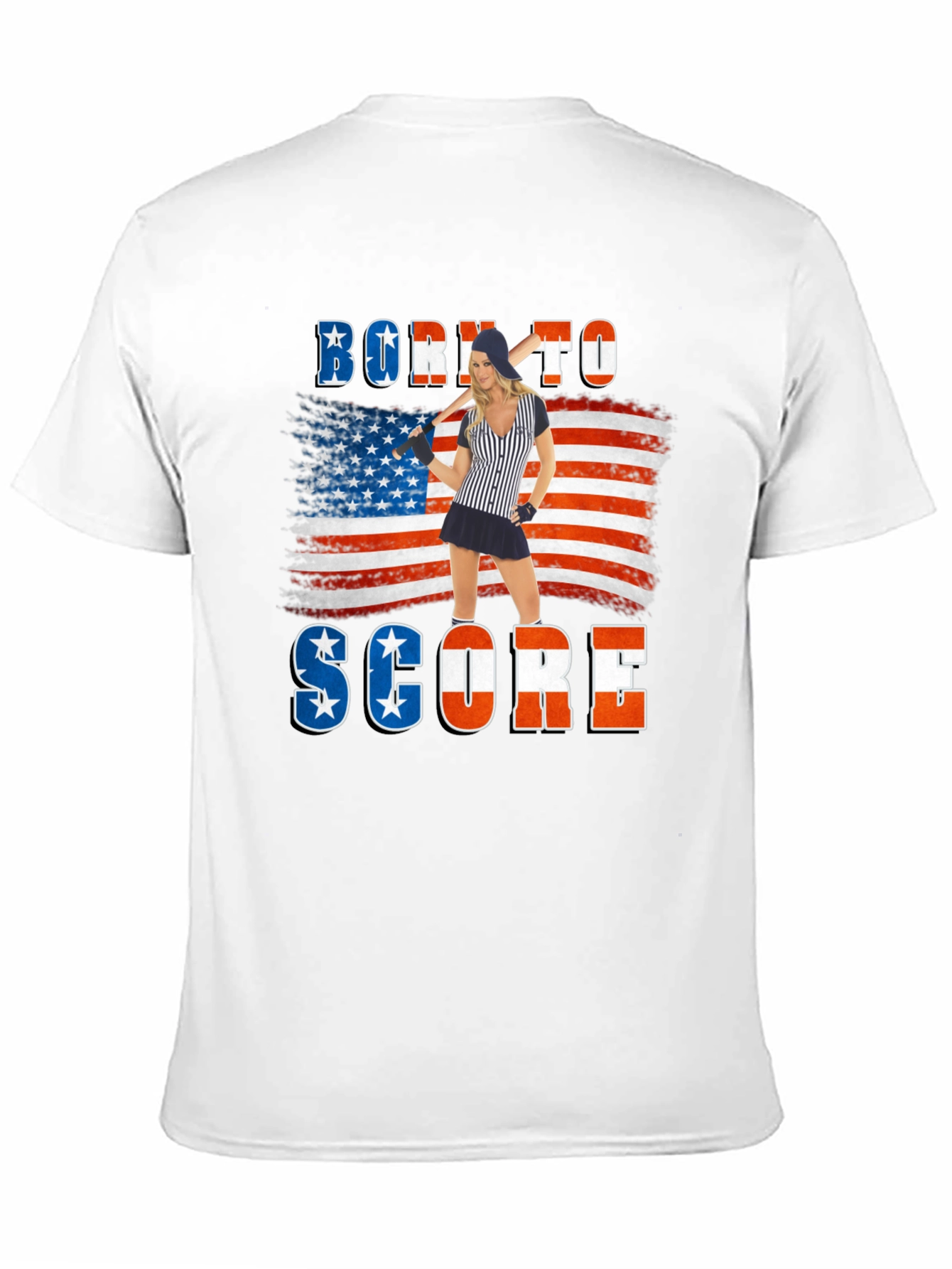 Born to Score Patriotic T-Shirt