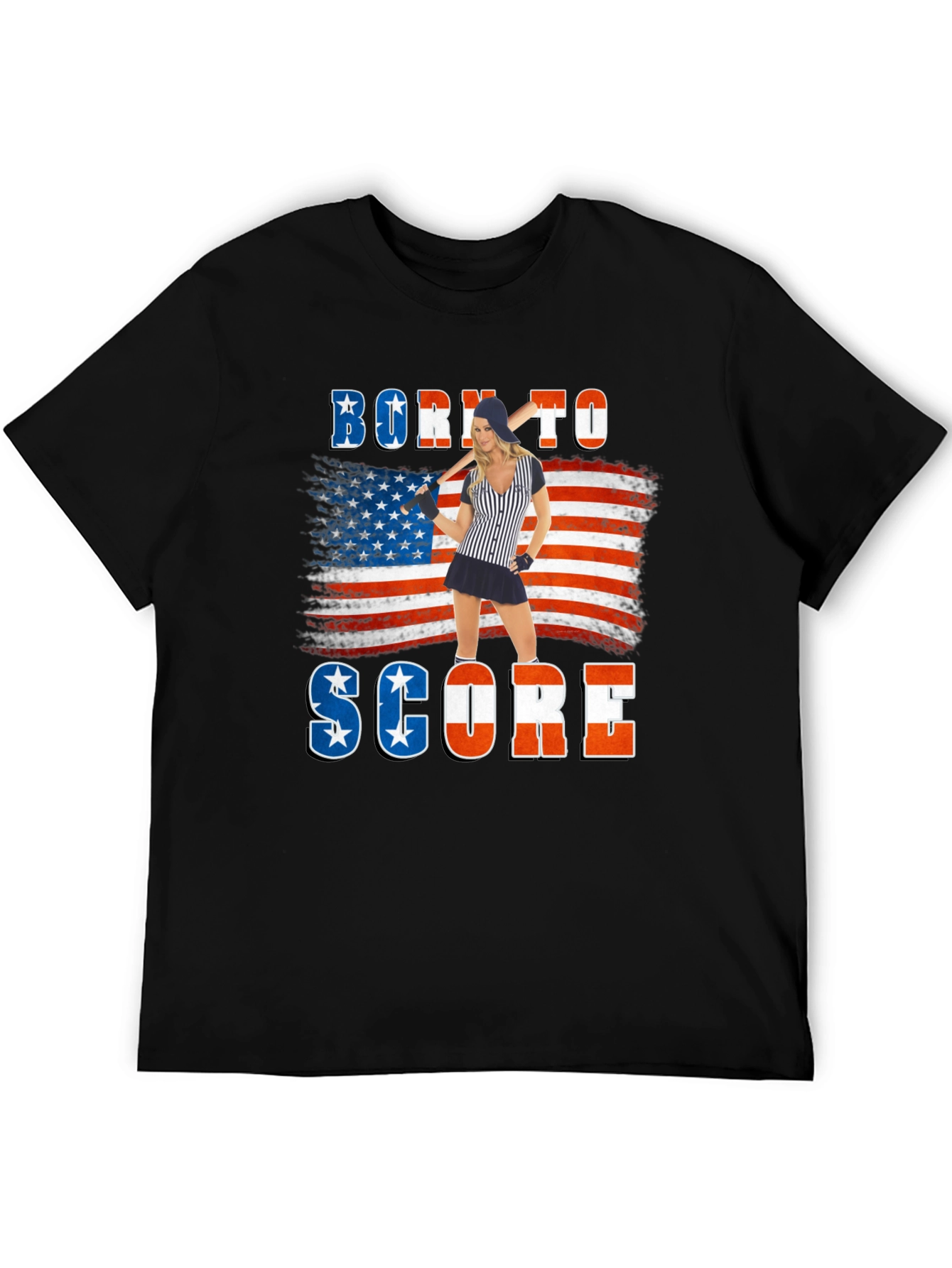 Born to Score Patriotic T-Shirt