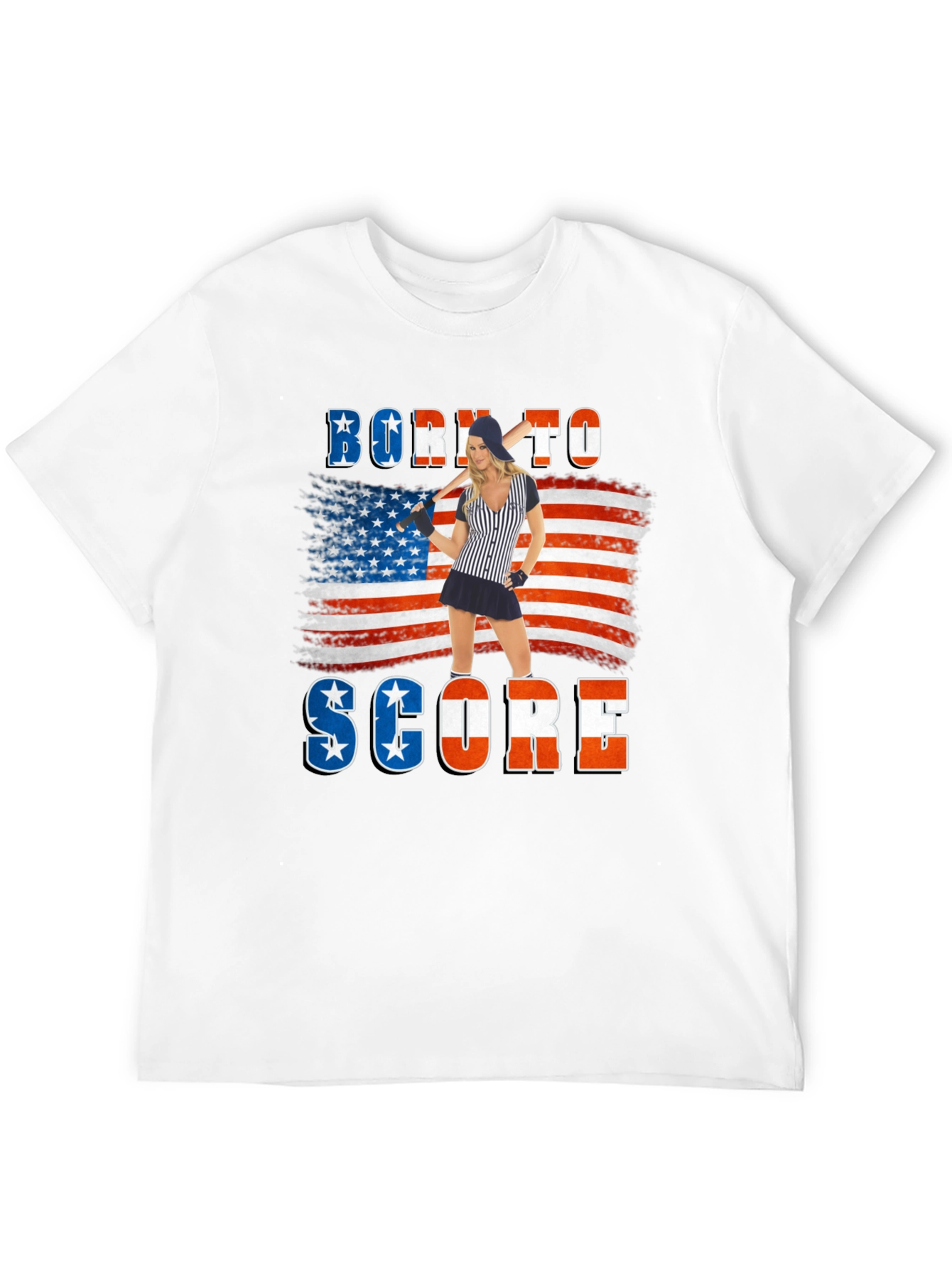 Born to Score Patriotic T-Shirt