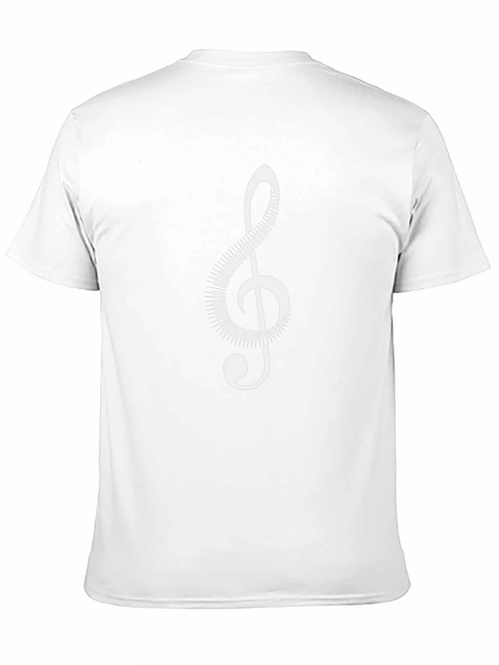Musical Note Graphic Tee - Black Cotton Comfort