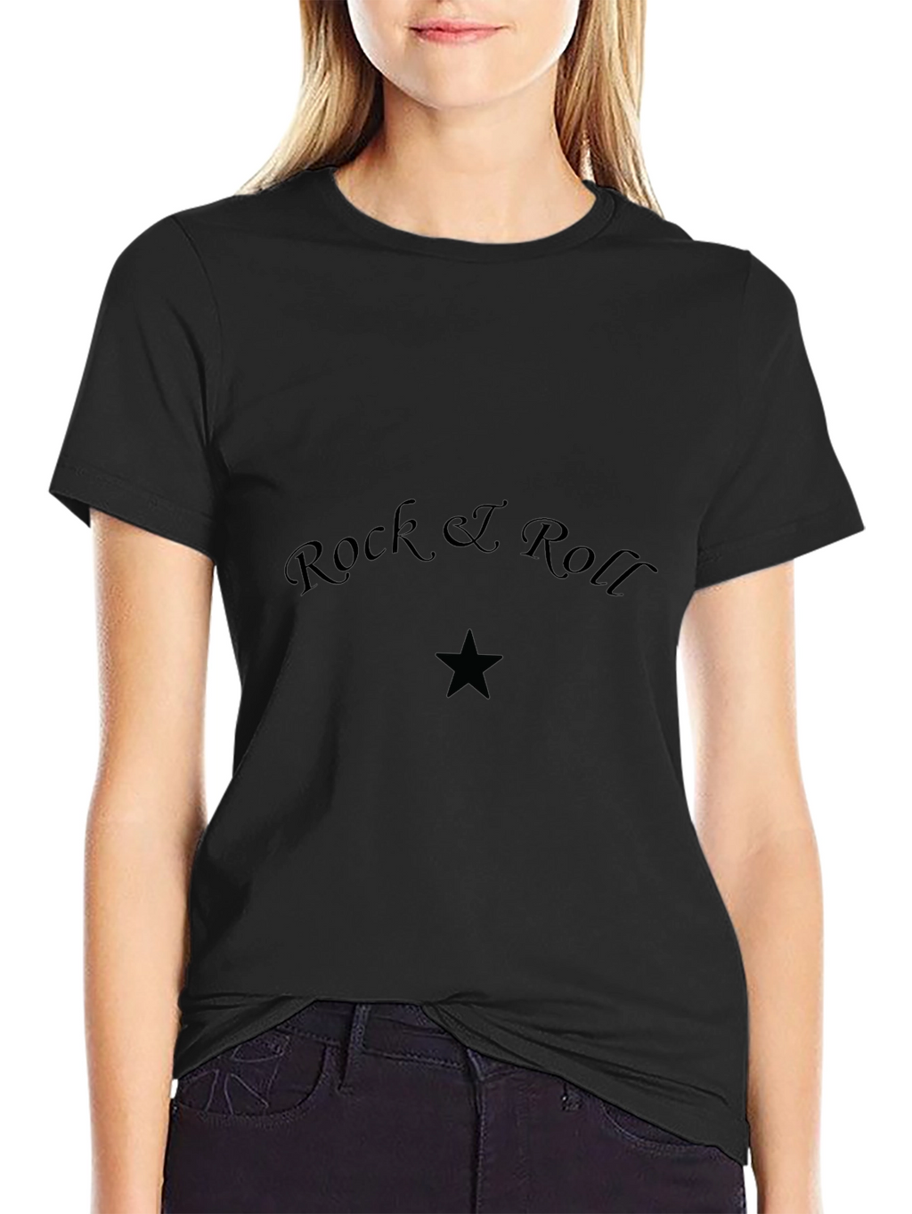 Rock & Roll Graphic Print T-Shirt