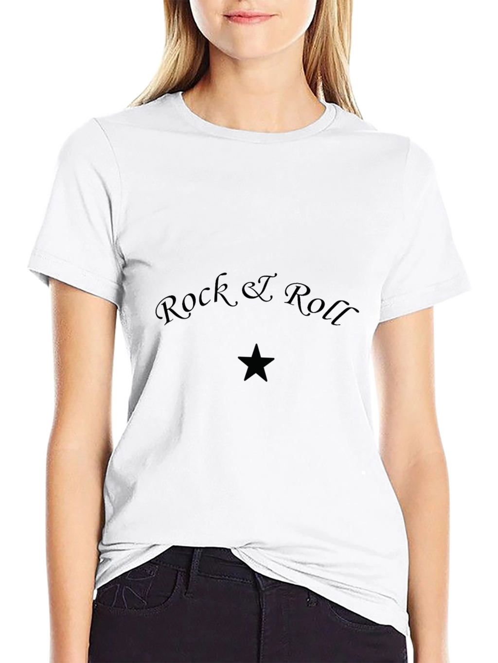 Rock & Roll Graphic Print T-Shirt