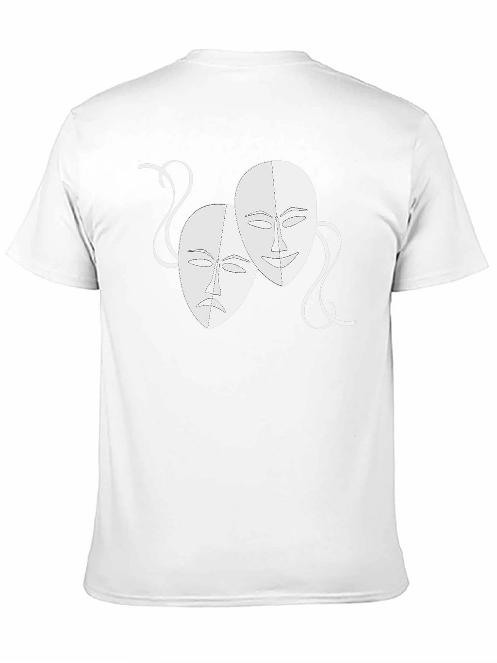 Comedy & Tragedy Masks Graphic Black Tee