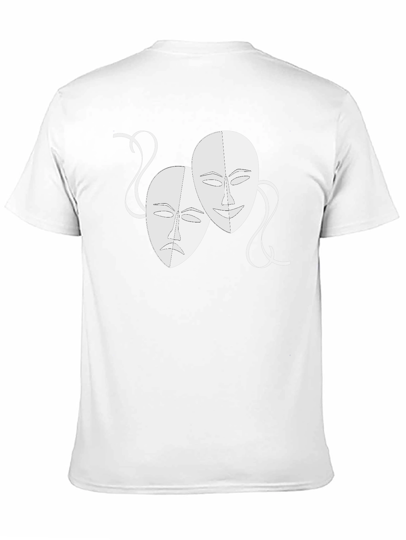 Comedy & Tragedy Masks Graphic Black Tee