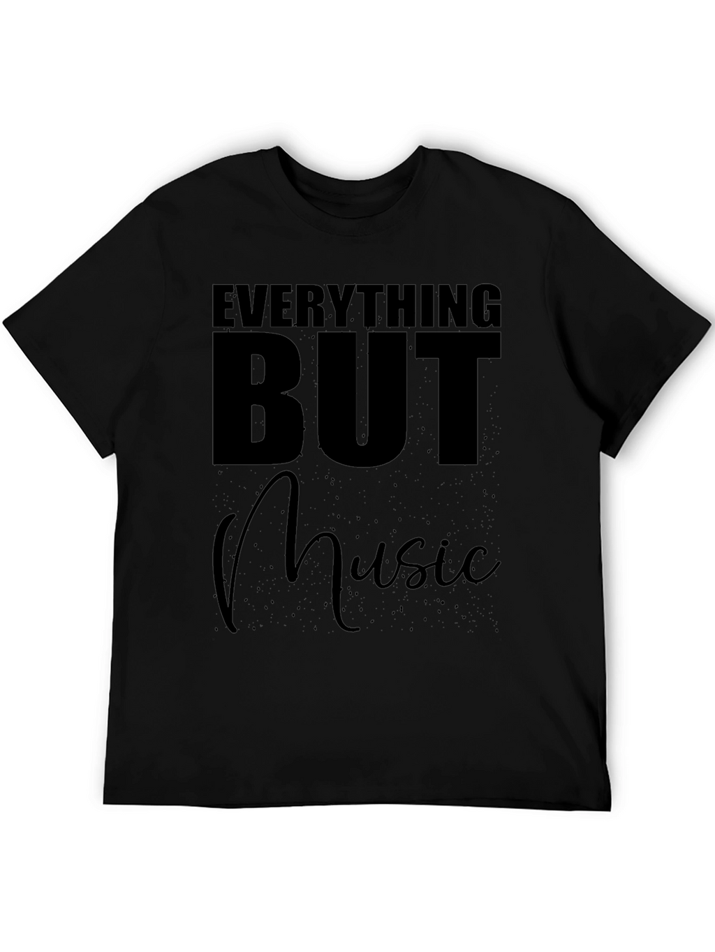 Everything But Music Black T-Shirt