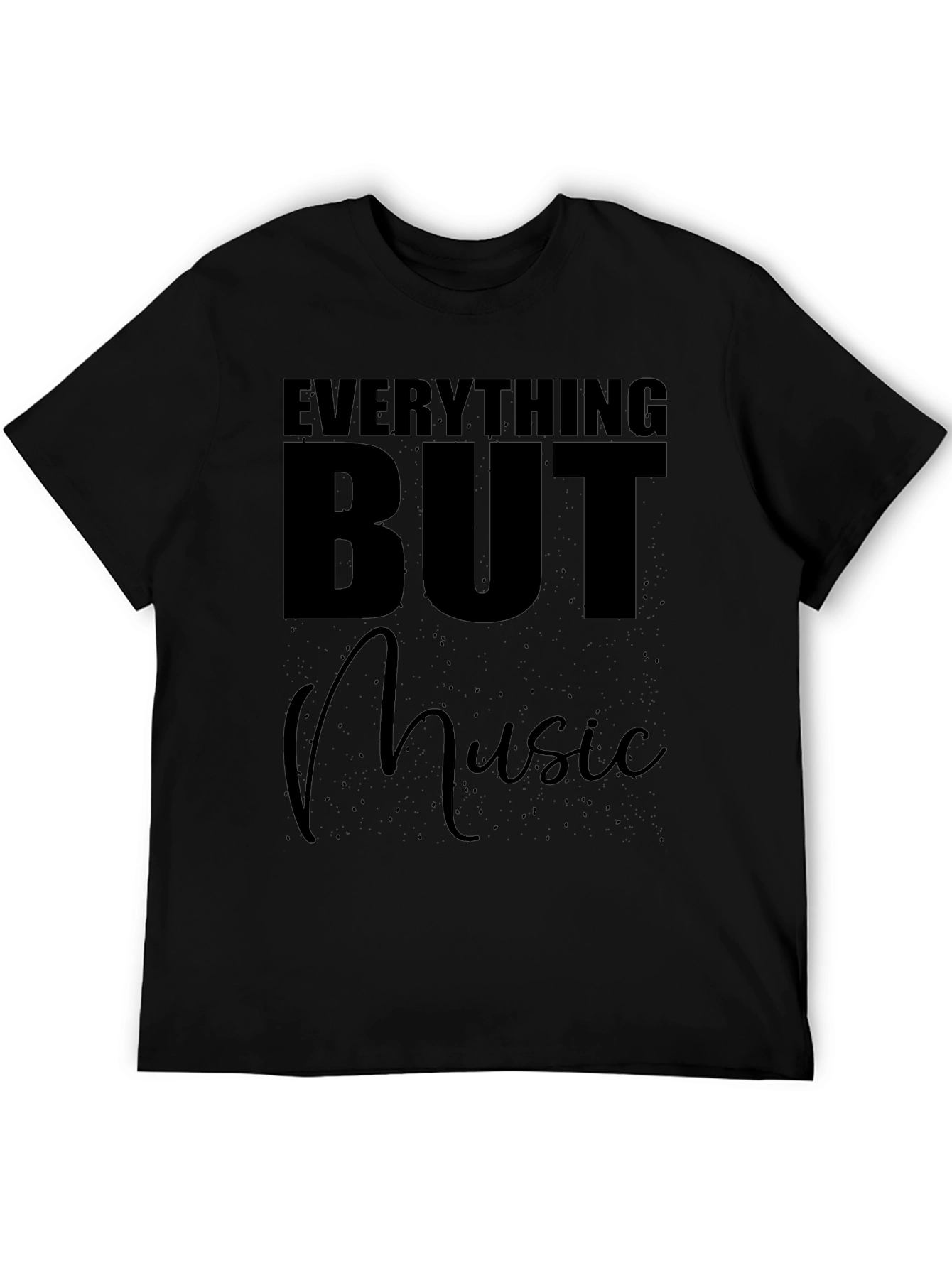 Everything But Music Black T-Shirt
