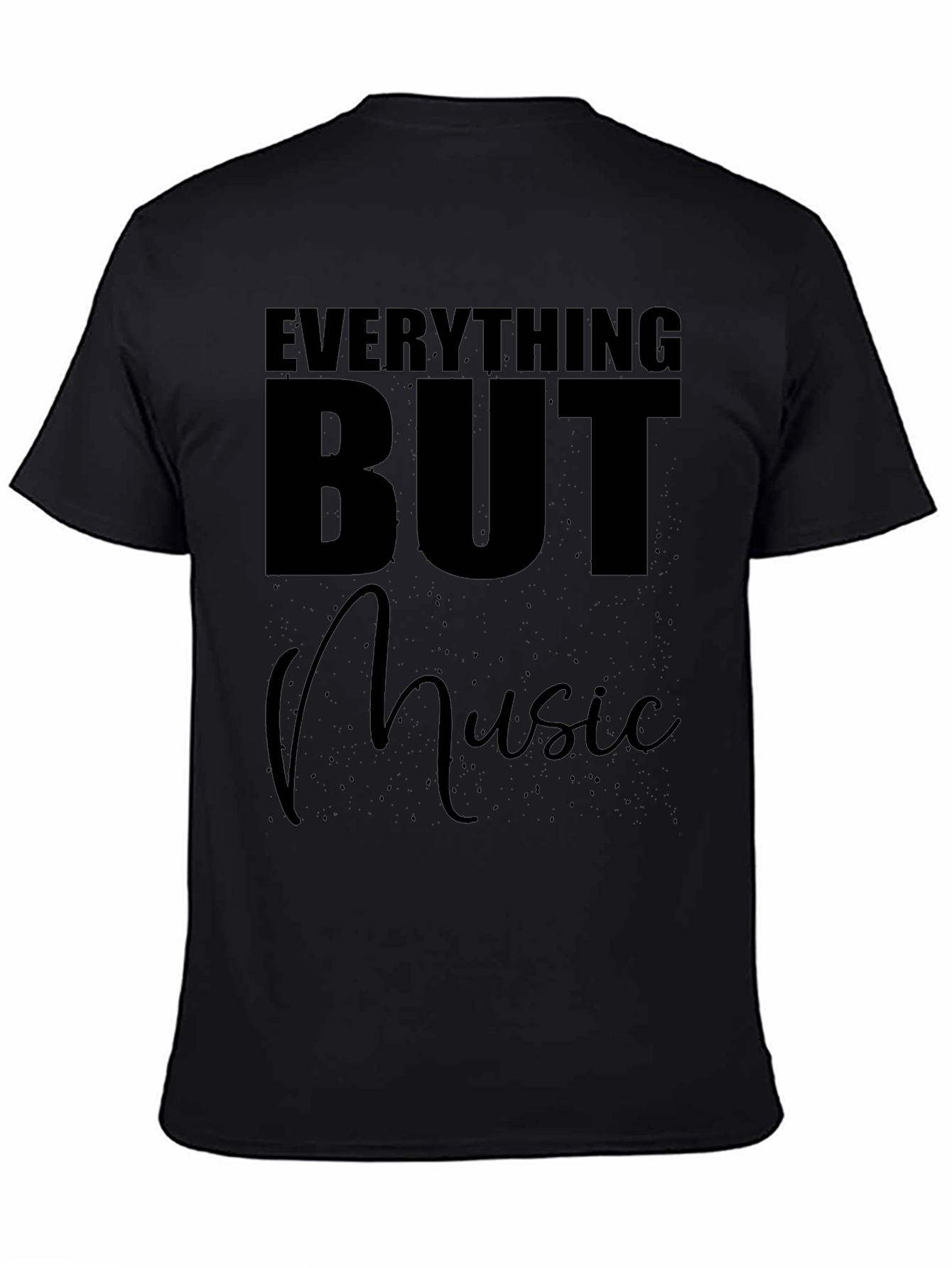 Everything But Music Black T-Shirt