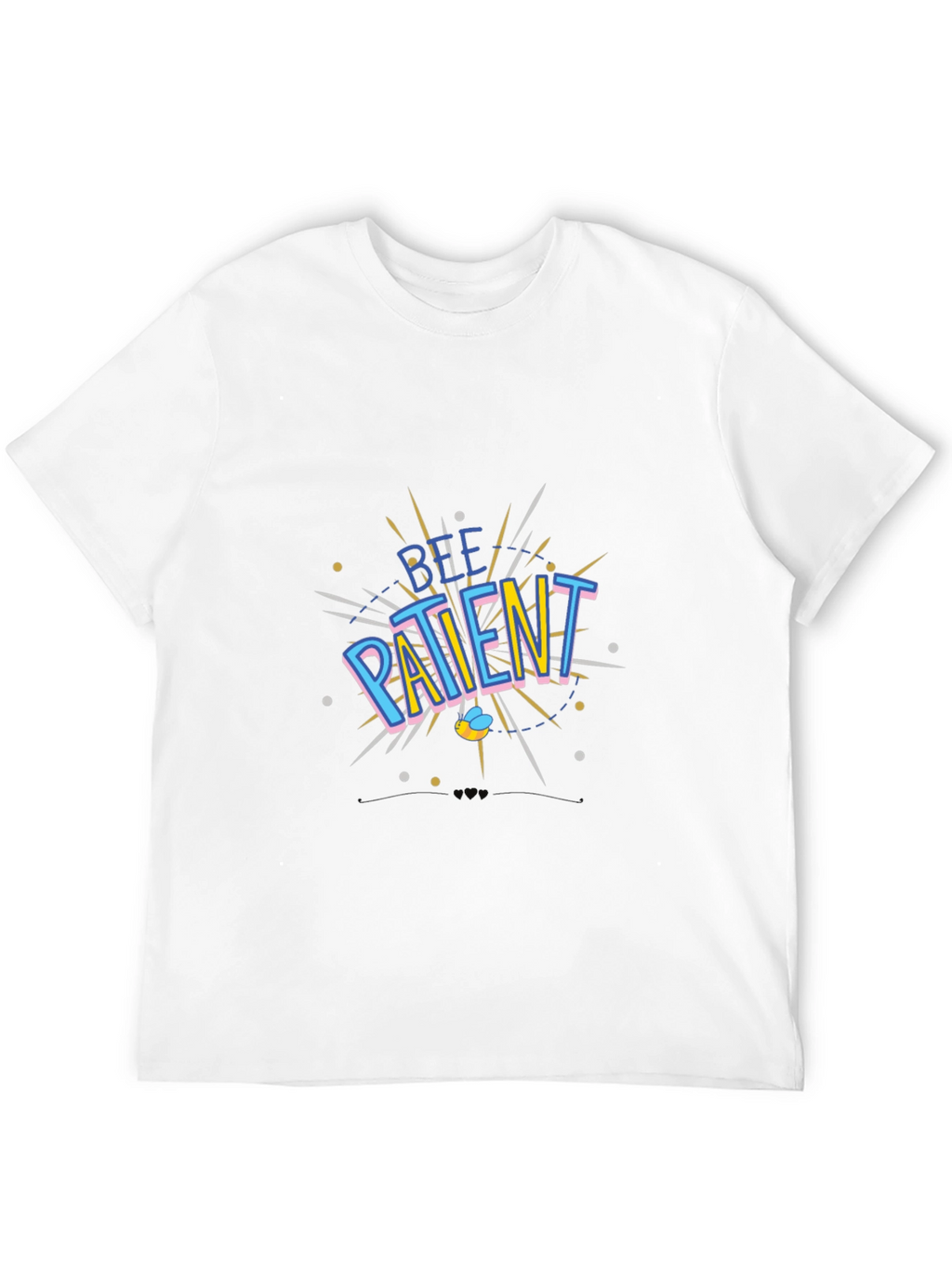Be Patient Black T-Shirt Graphic Design