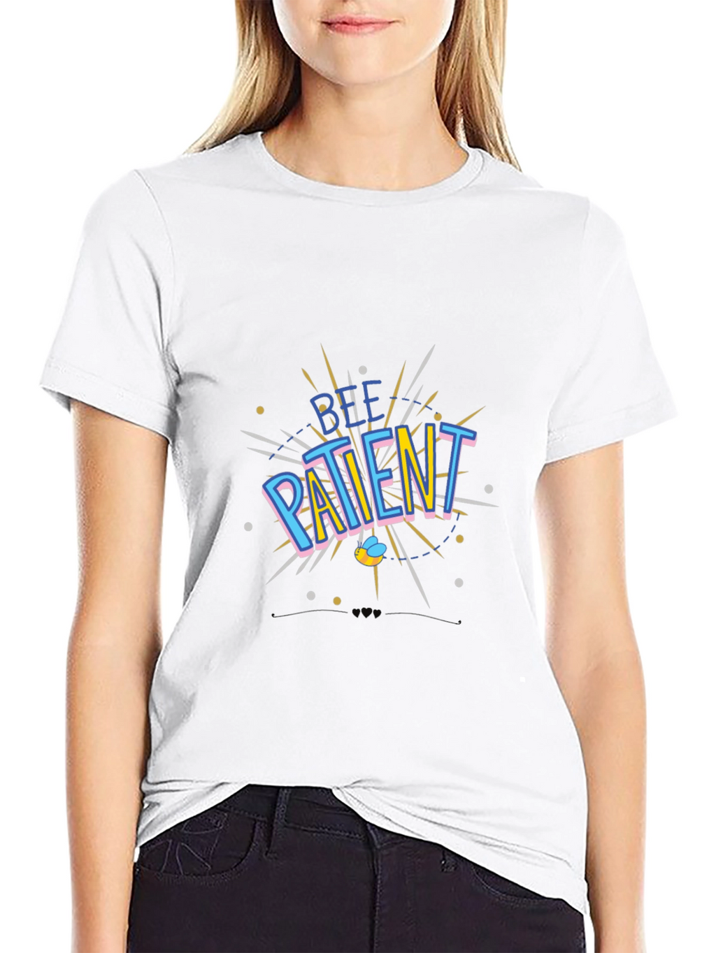 Be Patient Black T-Shirt Graphic Design