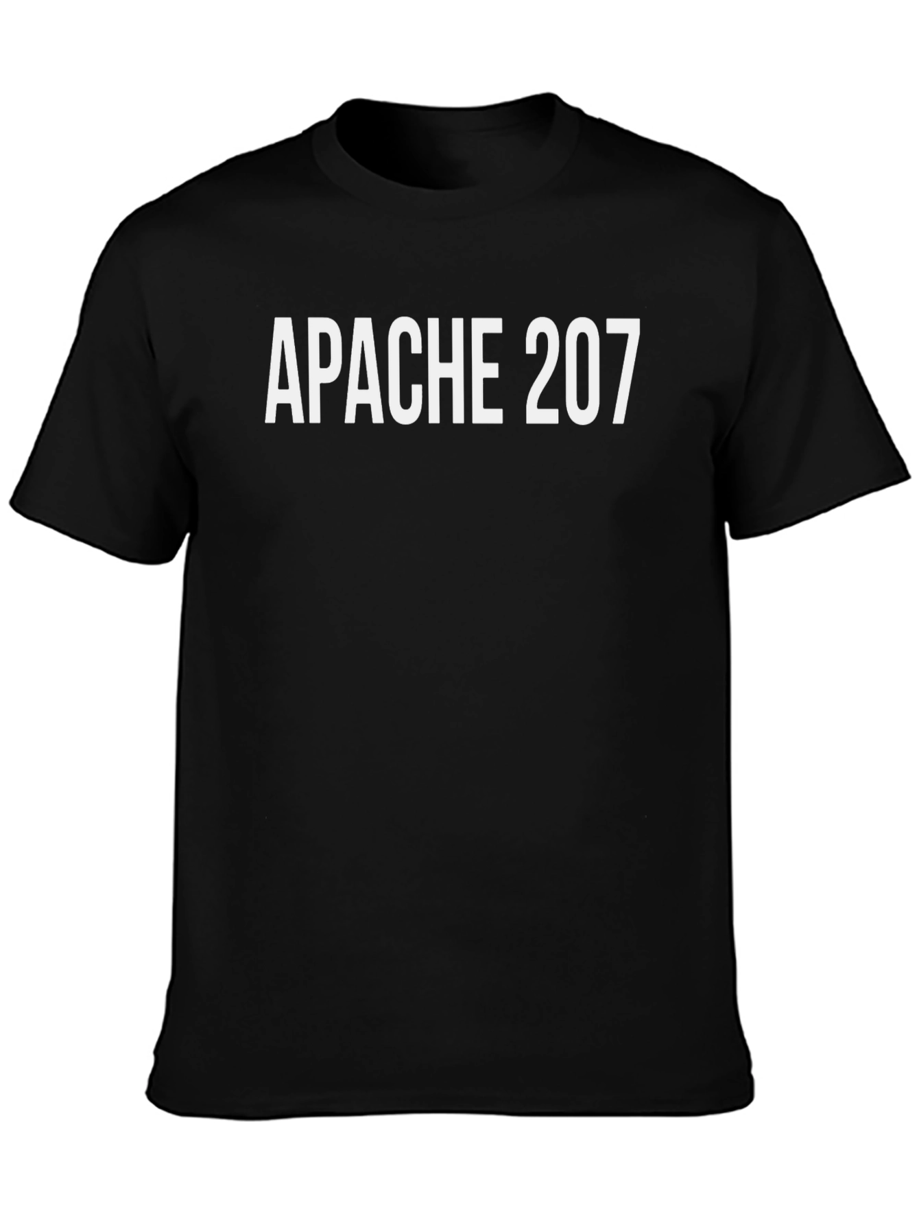 Apache 207 Graphic Tee - Black Cotton Blend T-Shirt