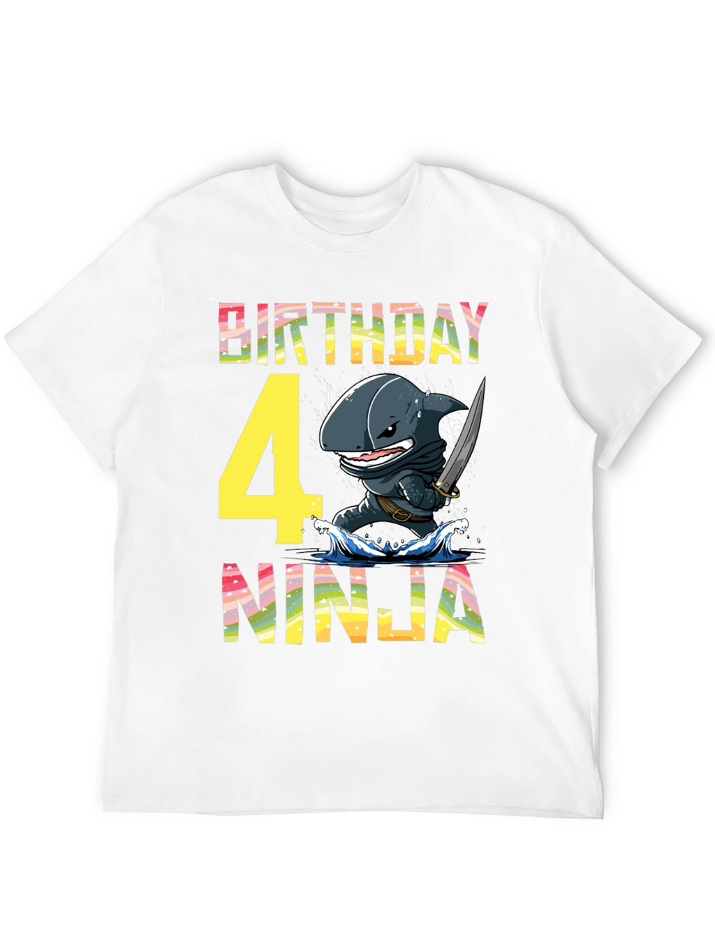 Birthday Shark Ninja T-Shirt