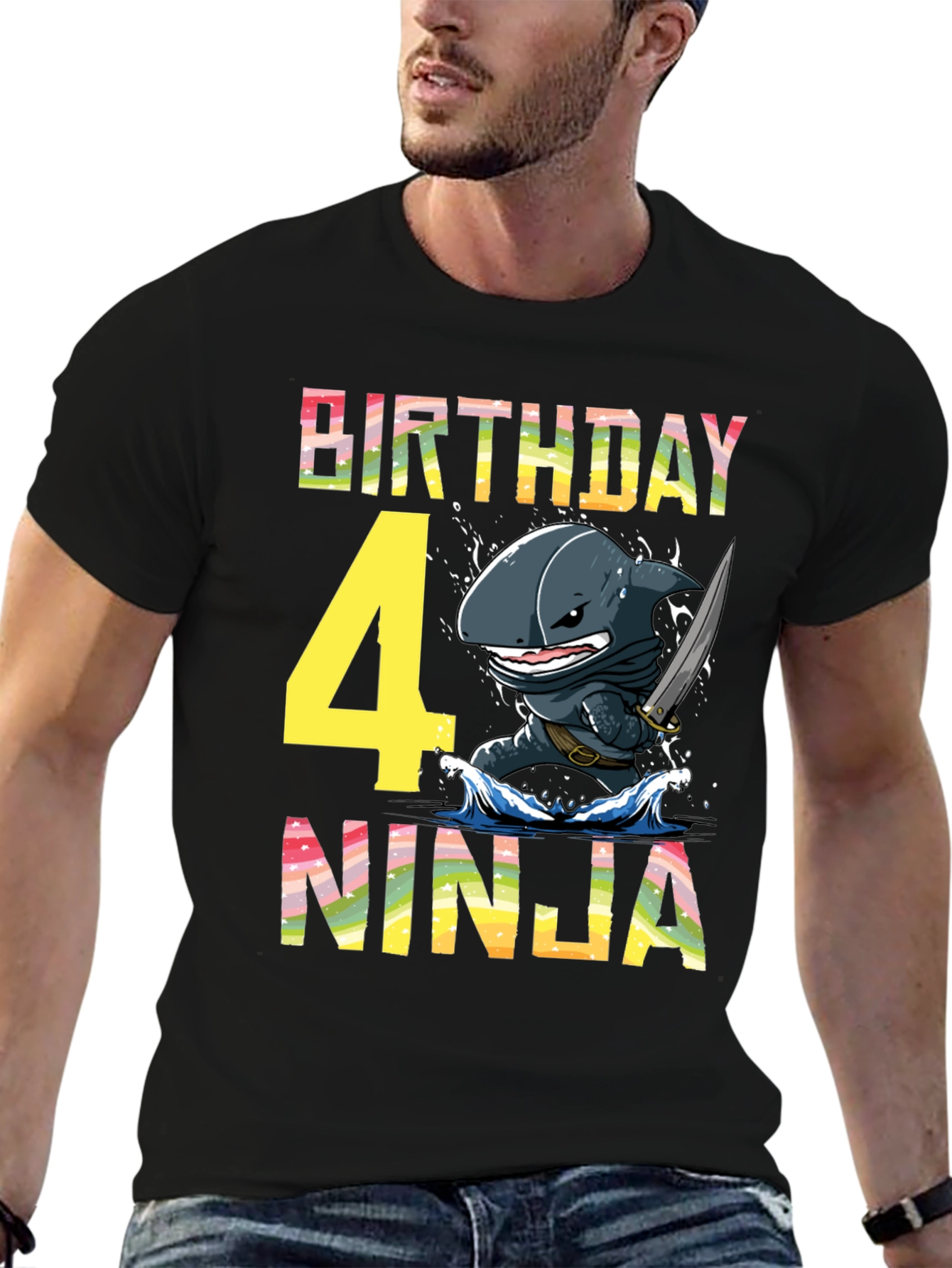 Birthday Shark Ninja T-Shirt