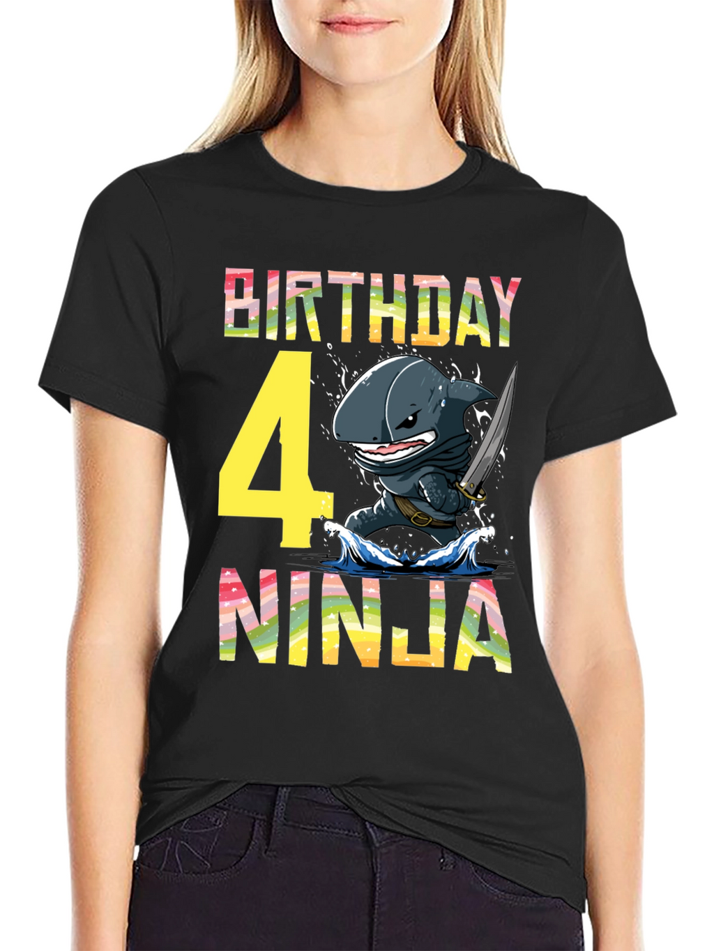 Birthday Shark Ninja T-Shirt