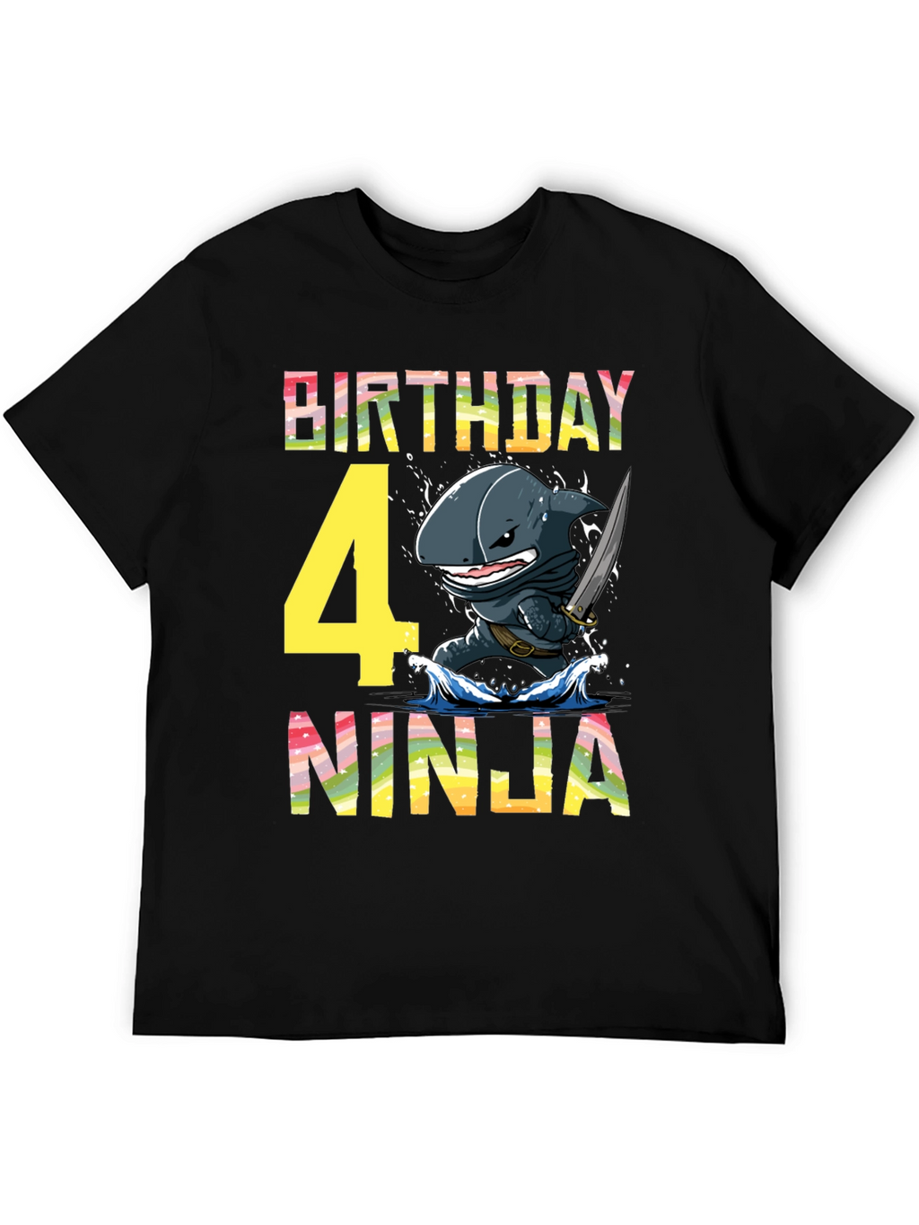 Birthday Shark Ninja T-Shirt