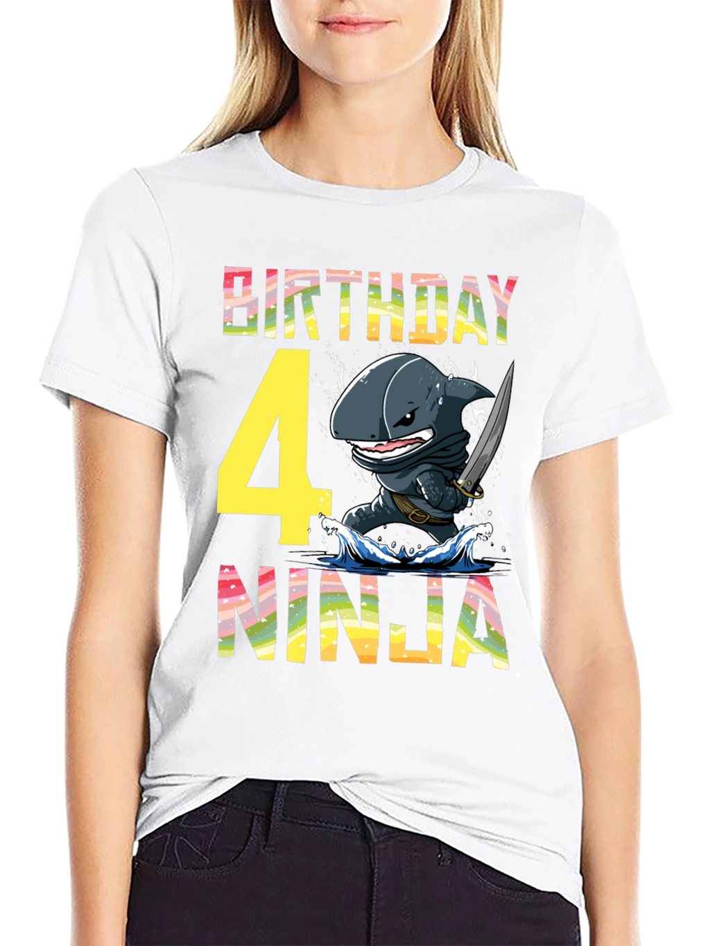 Birthday Shark Ninja T-Shirt