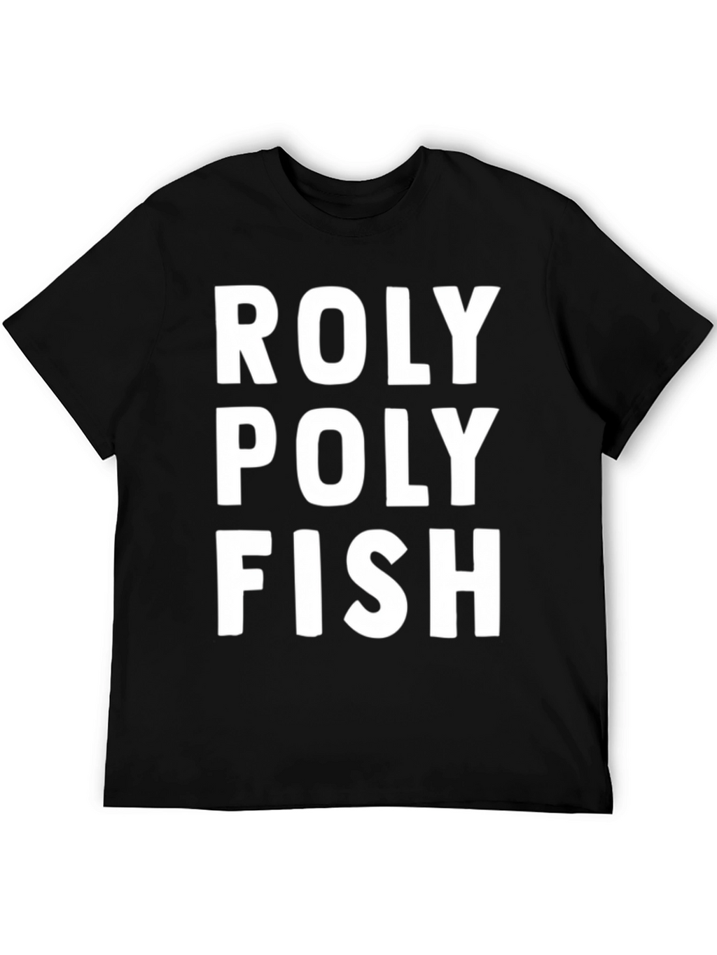 Roly Poly Fish Black Graphic Tee
