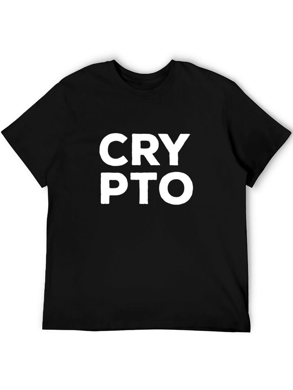 Crypto T-Shirt - Black Cotton Blend