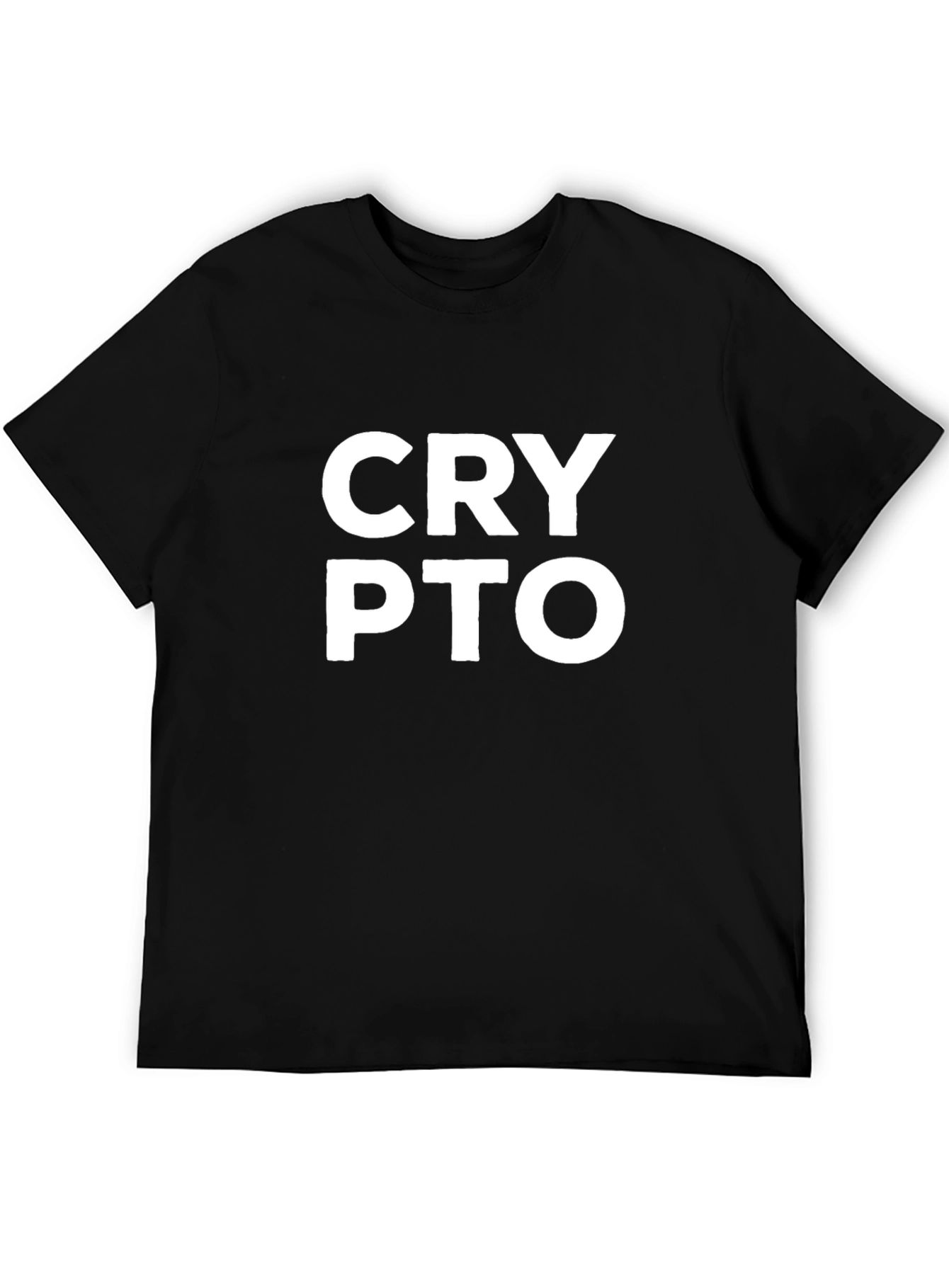 Crypto T-Shirt - Black Cotton Blend
