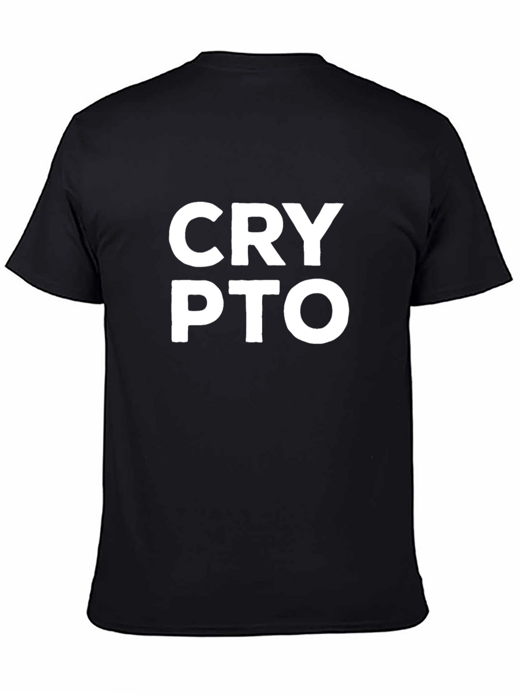 Crypto T-Shirt - Black Cotton Blend