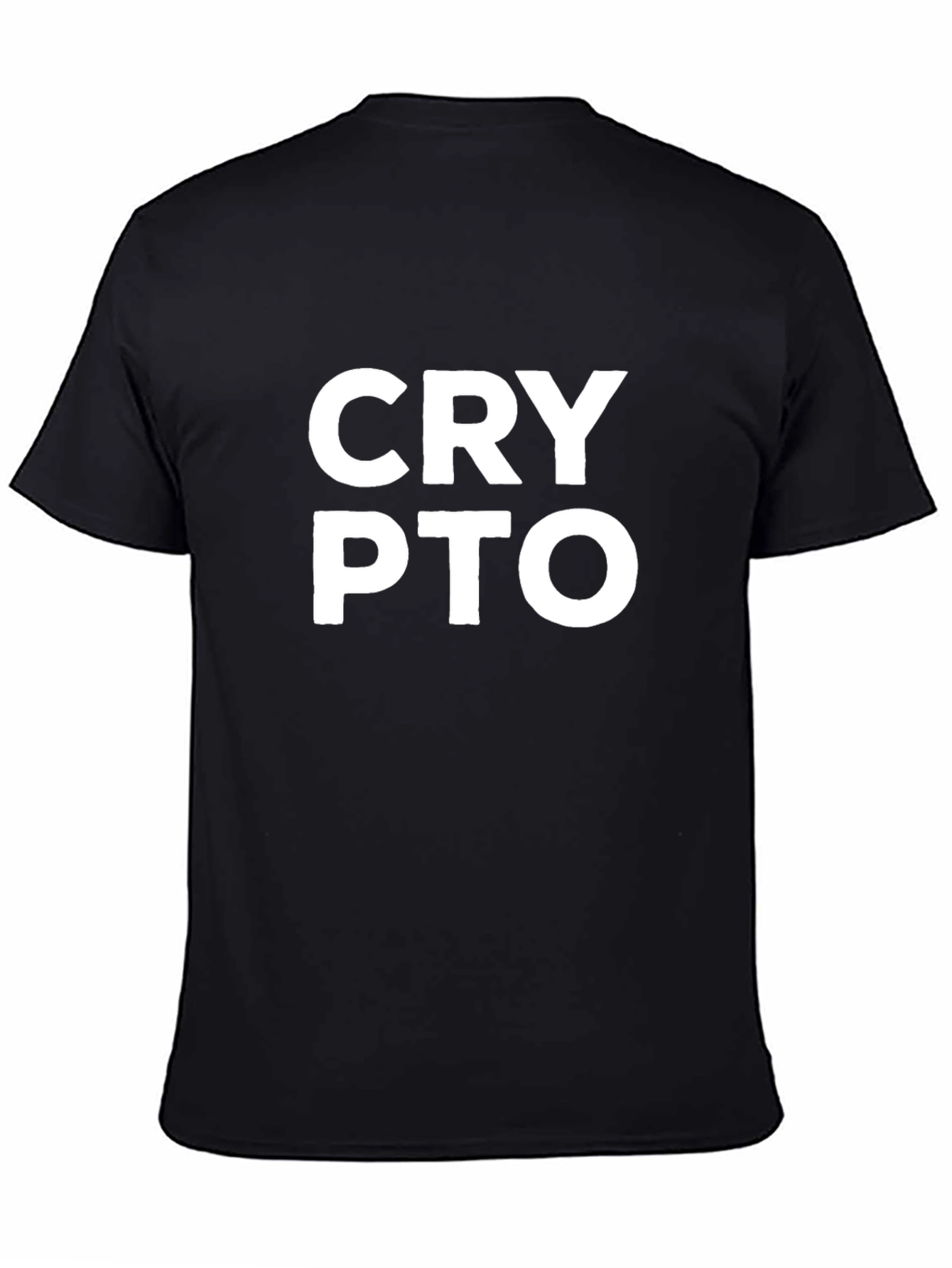 Crypto T-Shirt - Black Cotton Blend