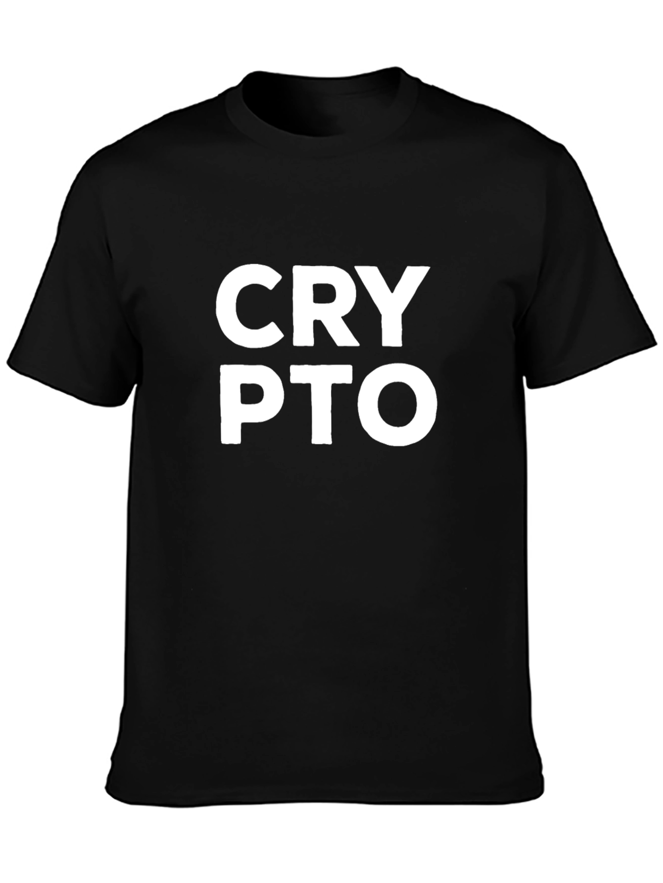 Crypto T-Shirt - Black Cotton Blend