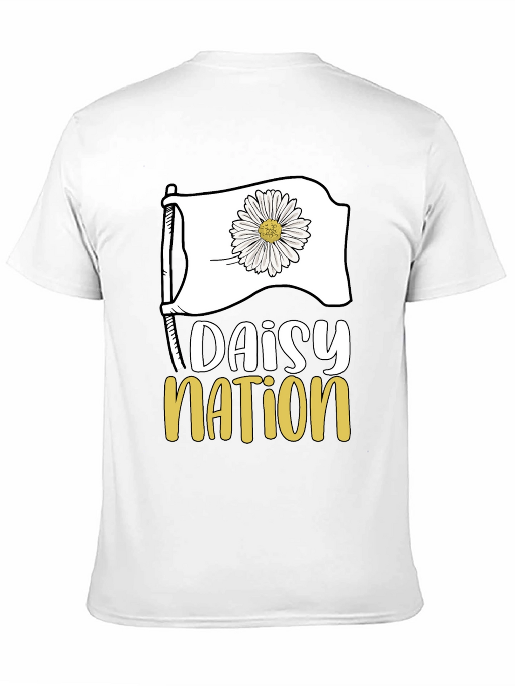 Daisy Nation Graphic Tee - Black Cotton T-Shirt