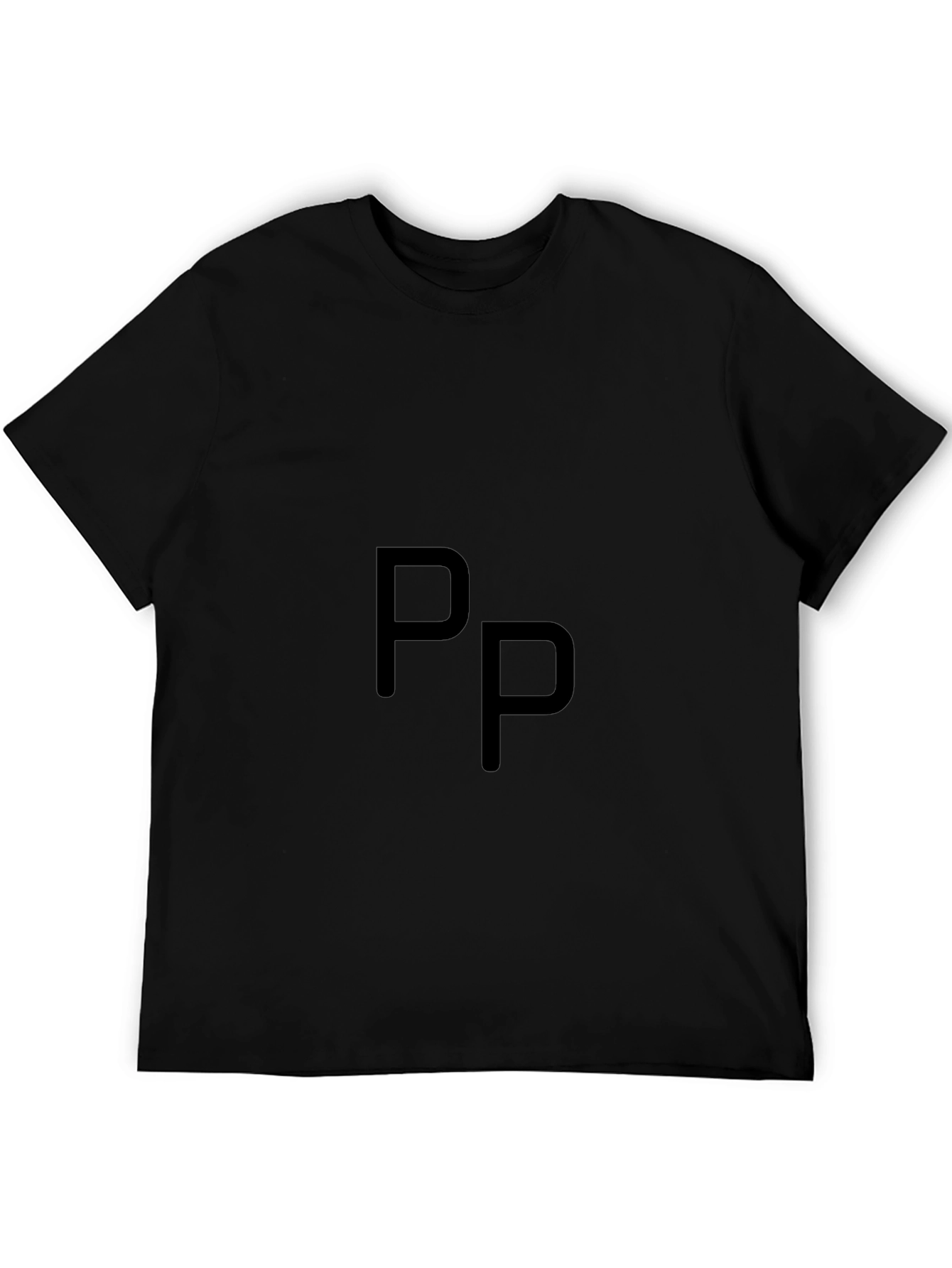Mens Black Short Sleeve PP Graphic Tee