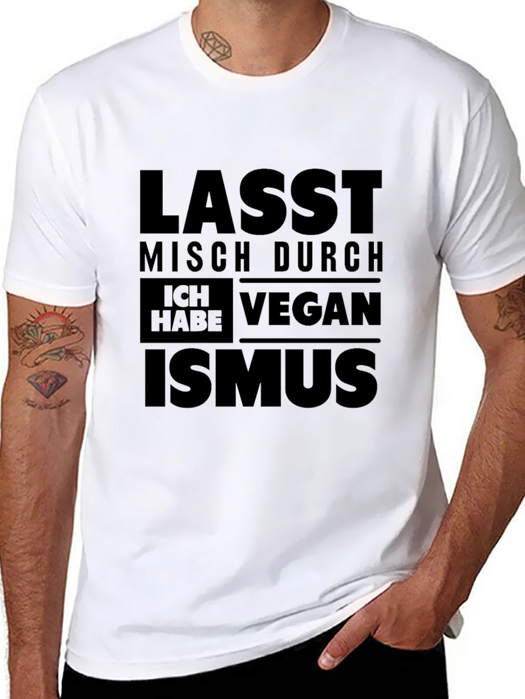 Veganism T-Shirt - Let Me Through! Soft Cotton Blend