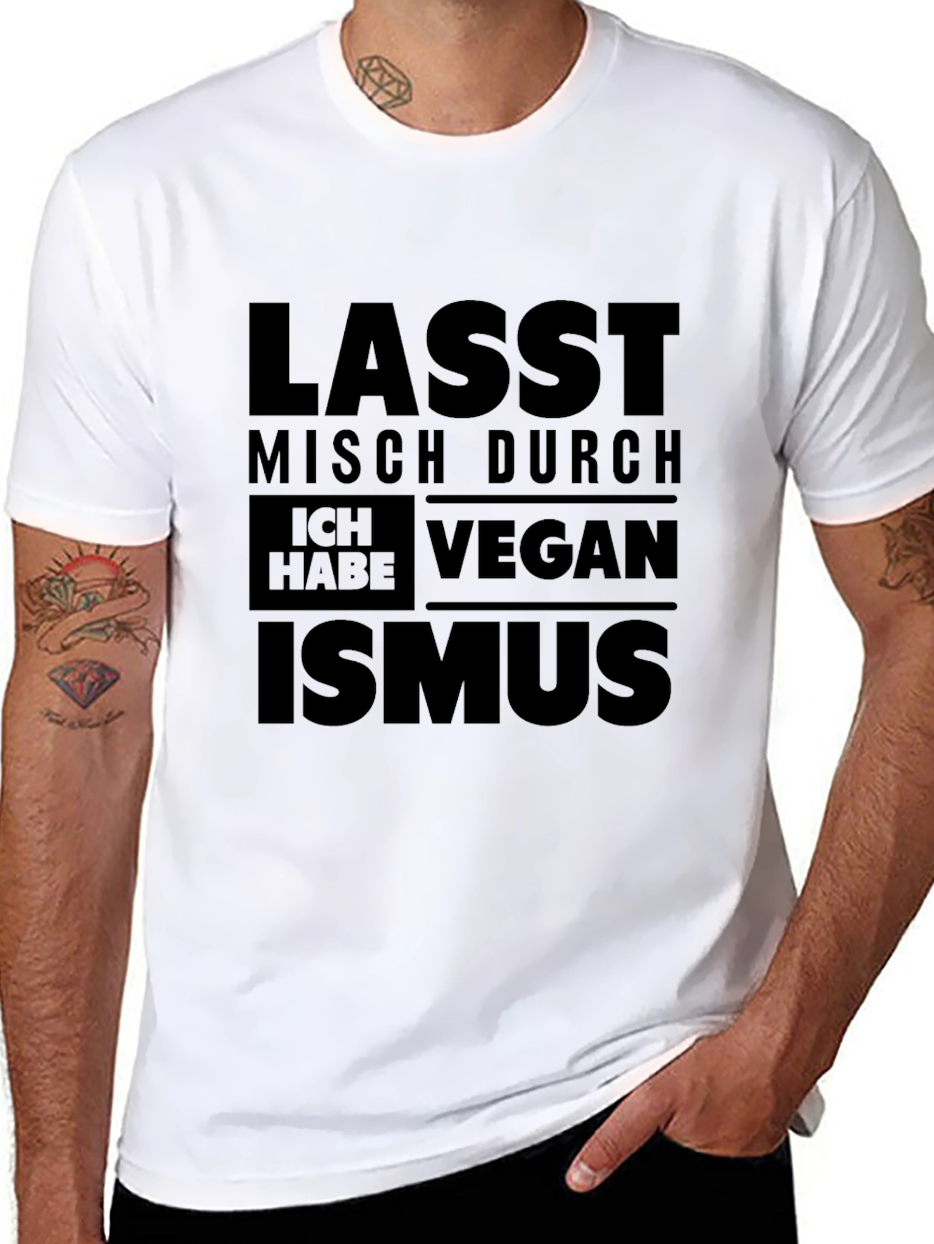 Veganism T-Shirt - Let Me Through! Soft Cotton Blend