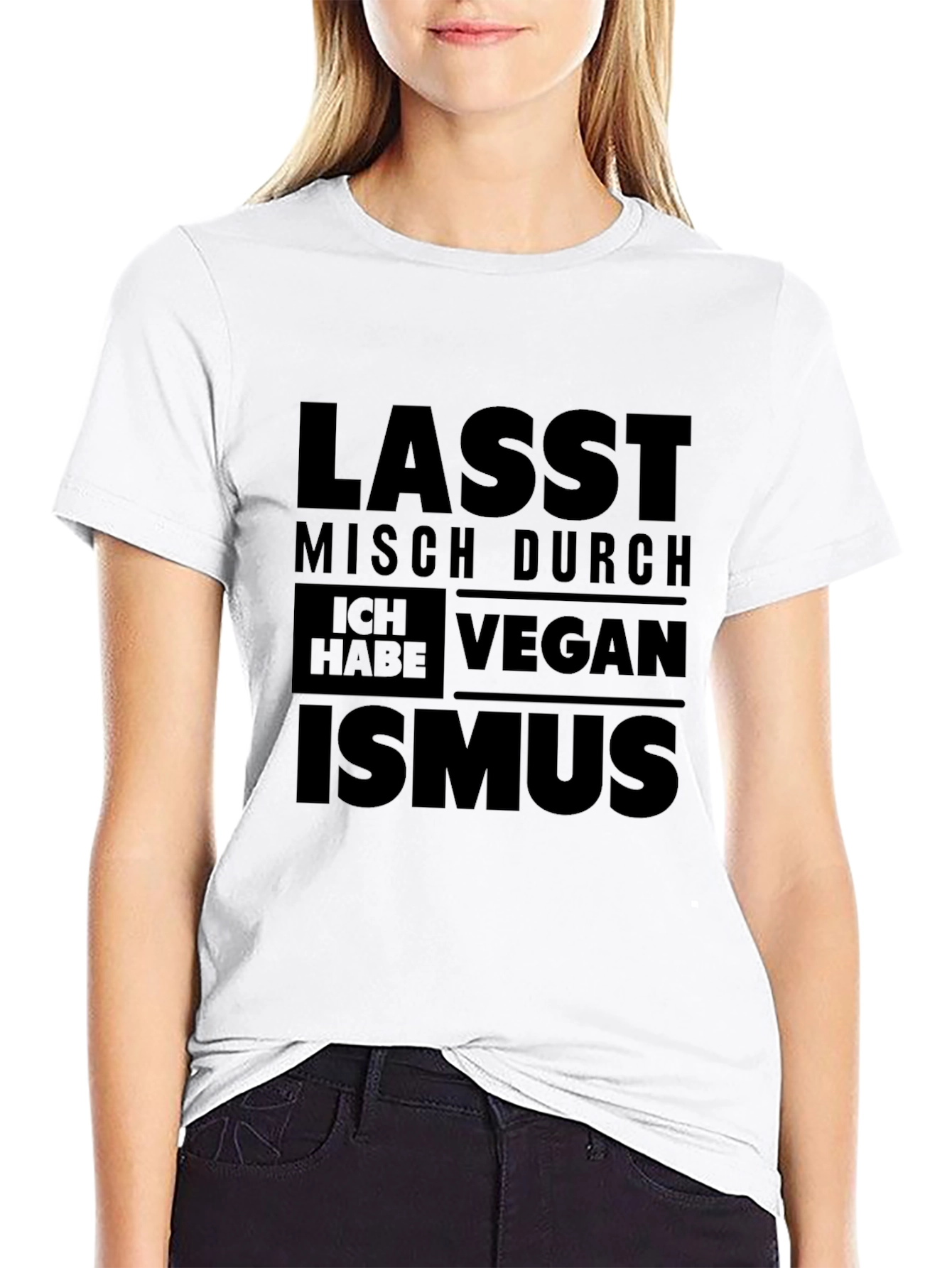 Veganism T-Shirt - Let Me Through! Soft Cotton Blend