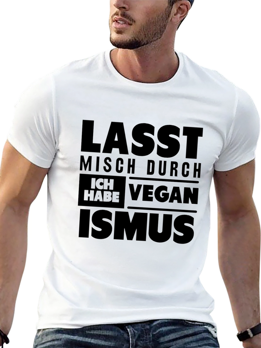 Veganism T-Shirt - Let Me Through! Soft Cotton Blend
