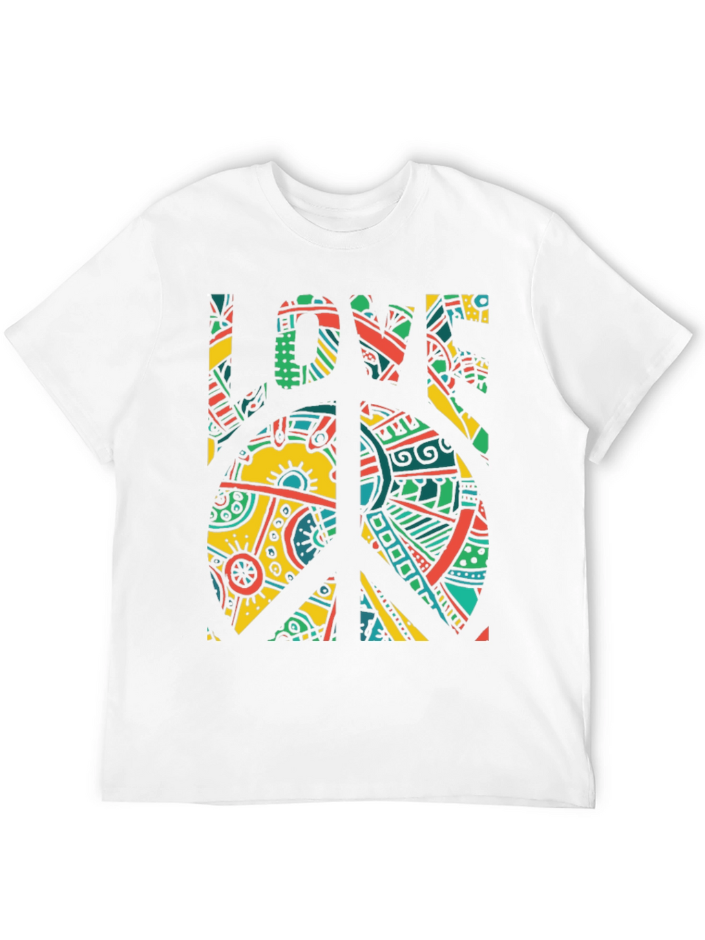 Peace & Love Graphic Tee - Retro Design