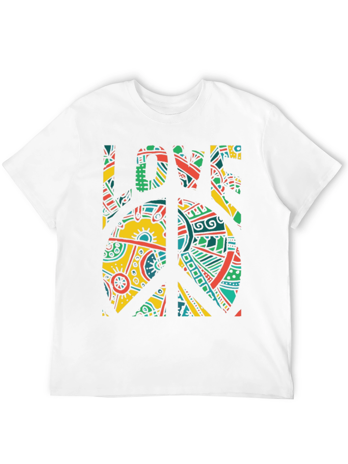 Peace & Love Graphic Tee - Retro Design