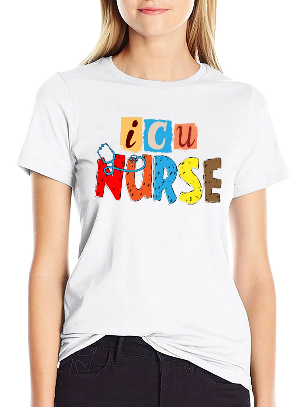 ICU Nurse Graphic T-Shirt - Comfortable Tee