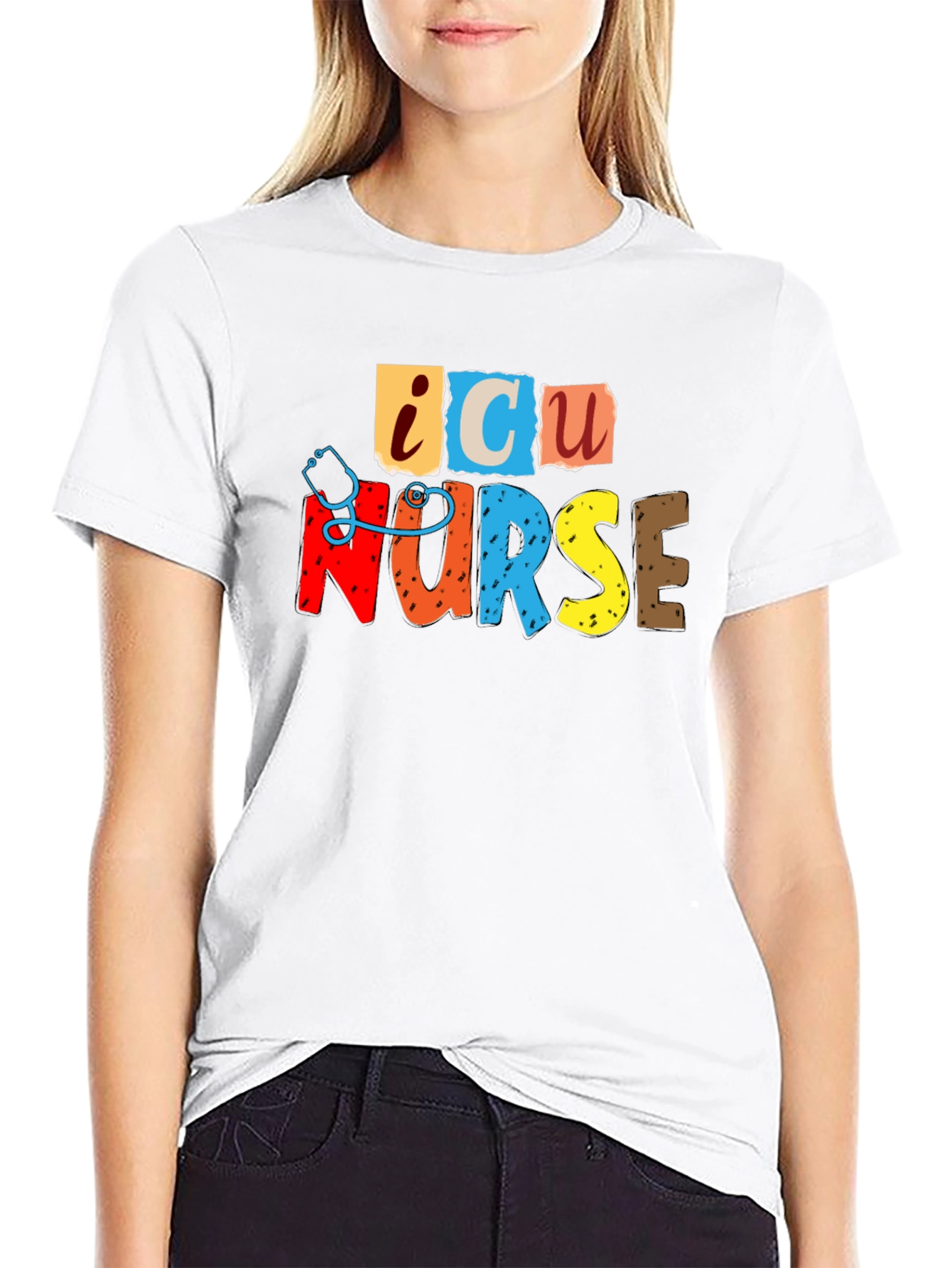 ICU Nurse Graphic T-Shirt - Comfortable Tee