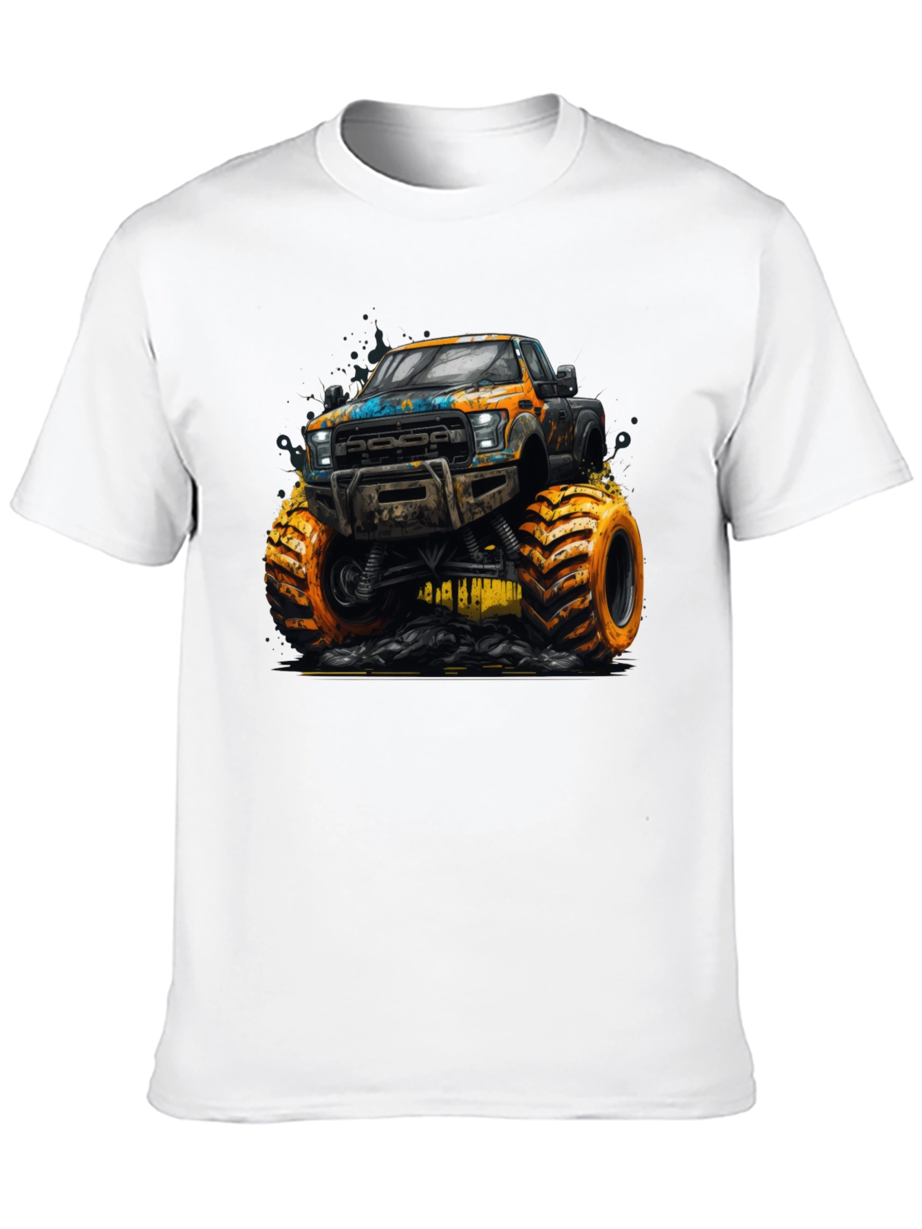 Monster Truck Graphic T-Shirt - Black