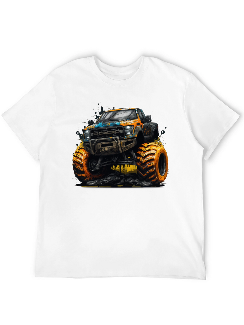 Monster Truck Graphic T-Shirt - Black