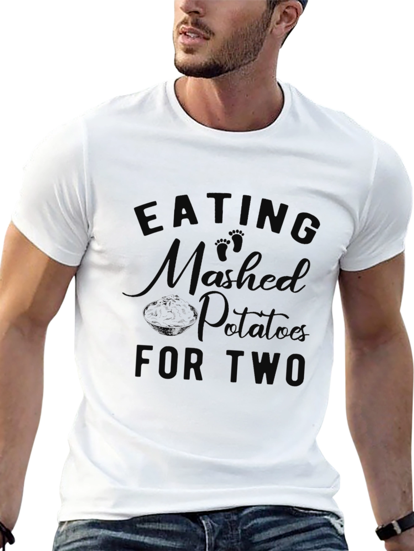 Eating Mashed Potatoes For Two Pregnancy T-Shirt
