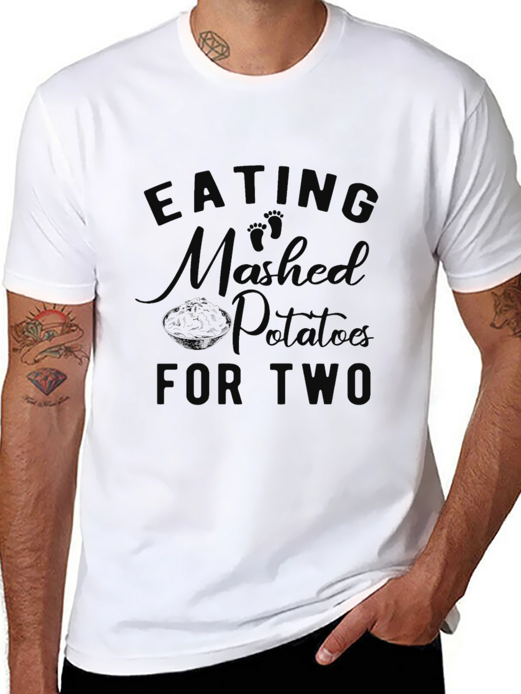 Eating Mashed Potatoes For Two Pregnancy T-Shirt