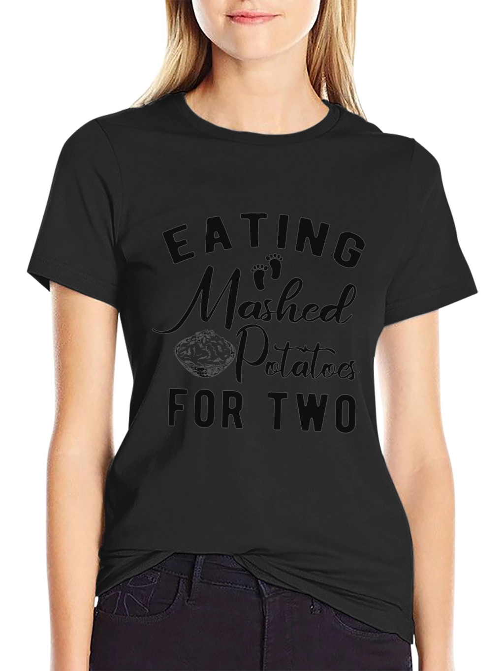 Eating Mashed Potatoes For Two Pregnancy T-Shirt