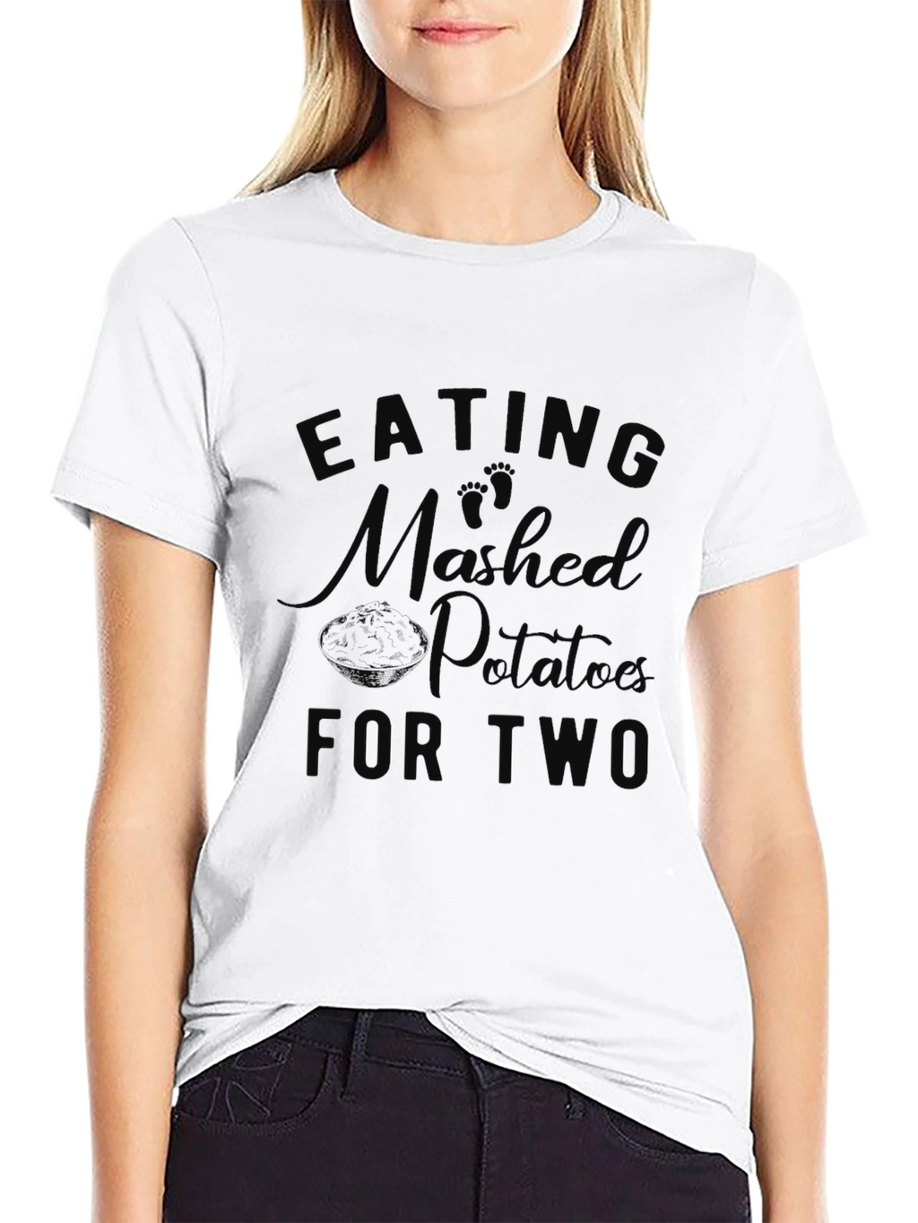 Eating Mashed Potatoes For Two Pregnancy T-Shirt