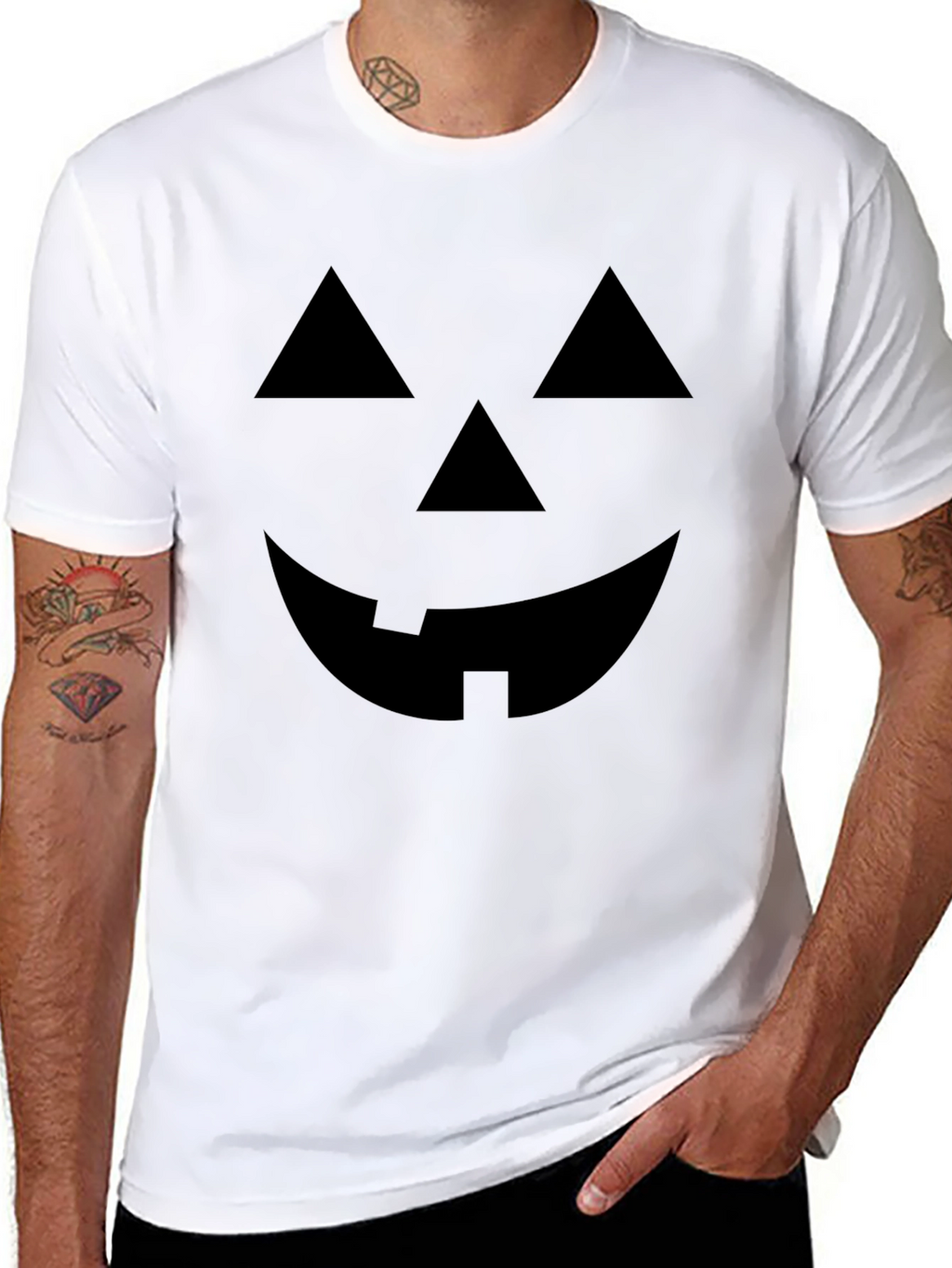 Jack-O-Lantern Graphic Tee - Halloween Shirt