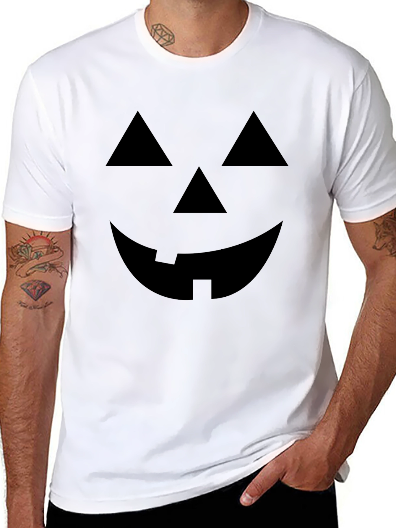 Jack-O-Lantern Graphic Tee - Halloween Shirt