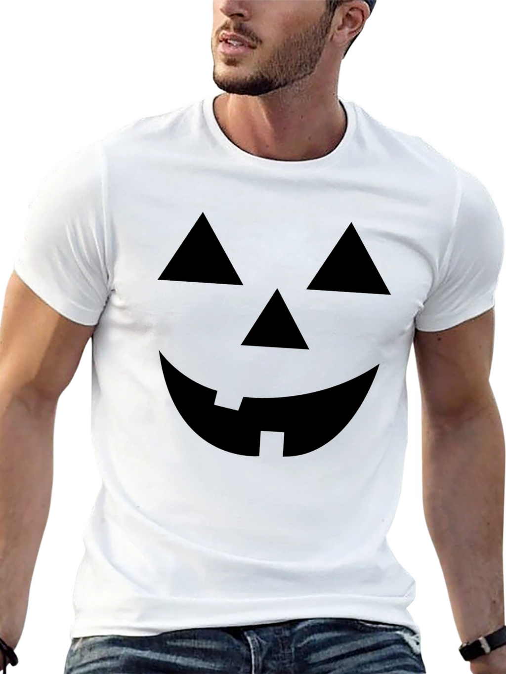 Jack-O-Lantern Graphic Tee - Halloween Shirt