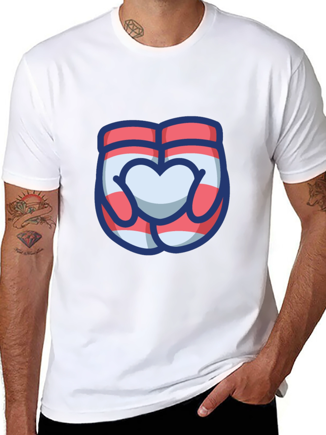 Heart Hands Graphic Tee - Cute & Stylish